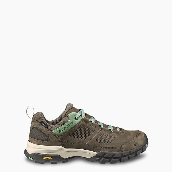 Latest Vasque Women's Talus At Low Ultradry Waterproof Hiking Shoes In Brown/Green